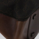 GUCCI GG Canvas Tote Bag Brown Silver 101919 Auth hk3623-16