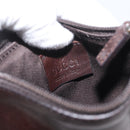 GUCCI GG Canvas Tote Bag Brown Silver 101919 Auth hk3623-20