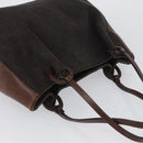 GUCCI GG Canvas Tote Bag Brown Silver 101919 Auth hk3623-6