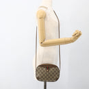GUCCI GG Supreme Web Sherry Line Bag PVC Beige Gold 89 02 066 Auth hk3624-20