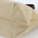 BOTTEGA VENETA Tote Bag Canvas Leather Beige Brown Auth hk3625-14