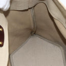 BOTTEGA VENETA Tote Bag Canvas Leather Beige Brown Auth hk3625-19