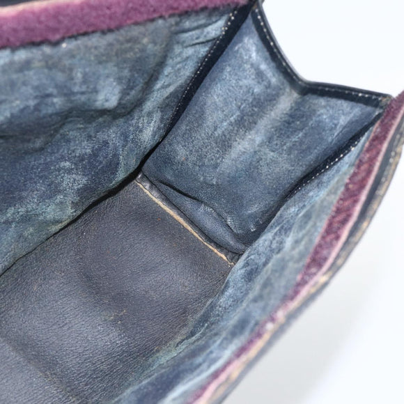 GUCCI GG Supreme Sherry Line Clutch Bag PVC Navy 37 014 2125 Auth hk3626