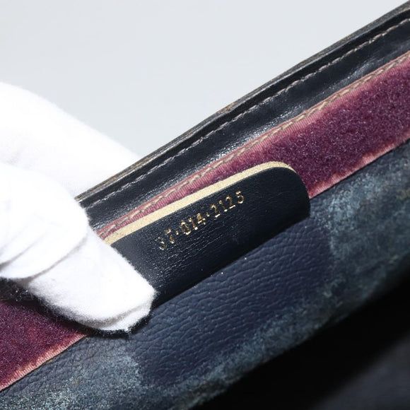 GUCCI GG Supreme Sherry Line Clutch Bag PVC Navy 37 014 2125 Auth hk3626