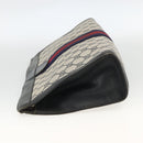 GUCCI GG Supreme Sherry Line Clutch Bag PVC Navy 37 014 2125 Auth hk3626-4