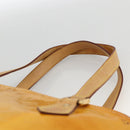 LOUIS VUITTON Monogram Vernis Houston Hand Bag Lime Yellow M91055 LV Auth hk3628-8