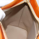 LOUIS VUITTON Monogram Vernis Houston Hand Bag Beige M91004 LV Auth hk3629-18