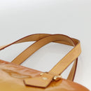 LOUIS VUITTON Monogram Vernis Houston Hand Bag Beige M91004 LV Auth hk3629-8