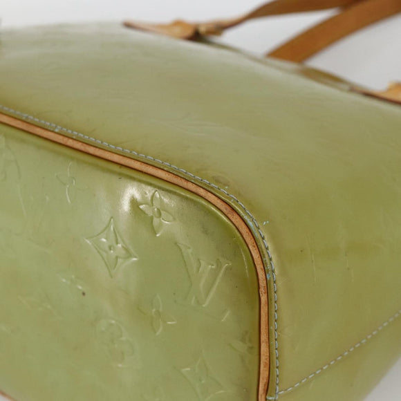 LOUIS VUITTON Monogram Vernis Houston Hand Bag Baby Blue M91005 LV Auth hk3630