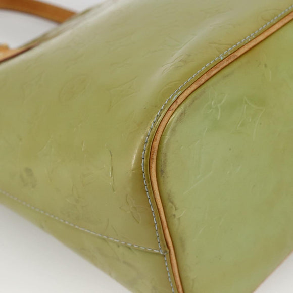 LOUIS VUITTON Monogram Vernis Houston Hand Bag Baby Blue M91005 LV Auth hk3630