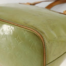 LOUIS VUITTON Monogram Vernis Houston Hand Bag Baby Blue M91005 LV Auth hk3630-15