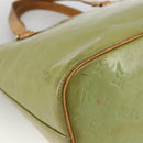 LOUIS VUITTON Monogram Vernis Houston Hand Bag Baby Blue M91005 LV Auth hk3630-16