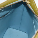 LOUIS VUITTON Monogram Vernis Houston Hand Bag Baby Blue M91005 LV Auth hk3630-18