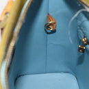 LOUIS VUITTON Monogram Vernis Houston Hand Bag Baby Blue M91005 LV Auth hk3630-19