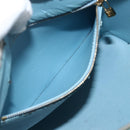 LOUIS VUITTON Monogram Vernis Houston Hand Bag Baby Blue M91005 LV Auth hk3630-21