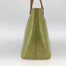 LOUIS VUITTON Monogram Vernis Houston Hand Bag Baby Blue M91005 LV Auth hk3630-4