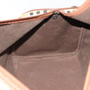 Burberrys Nova Check Boston Bag PVC 2way Beige Gold Auth hk3640-21