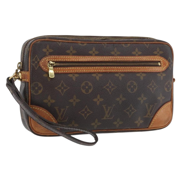 LOUIS VUITTON Monogram Marly Dragonne GM Clutch Bag M51825 LV Auth hk3644