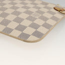 LOUIS VUITTON Damier Azur Neverfull MM Pouch Pouch LV Auth hk3645-15