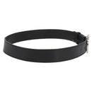 GUCCI Interlocking Belt Leather 38.6"" Black Silver 114984 Auth hk3646-4