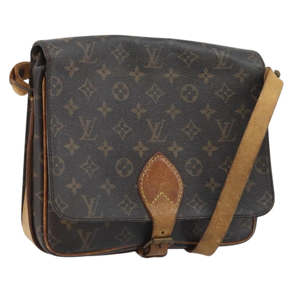 LOUIS VUITTON Monogram Cartouchiere GM Shoulder Bag M51252 LV Auth hk3649