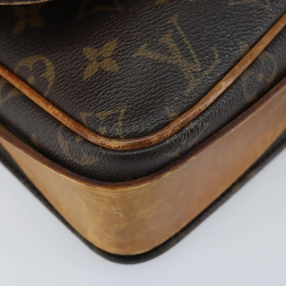 LOUIS VUITTON Monogram Cartouchiere GM Shoulder Bag M51252 LV Auth hk3649