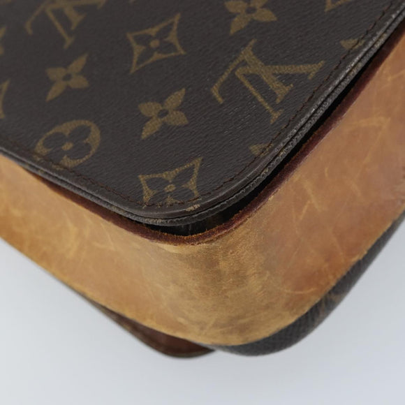 LOUIS VUITTON Monogram Cartouchiere GM Shoulder Bag M51252 LV Auth hk3649