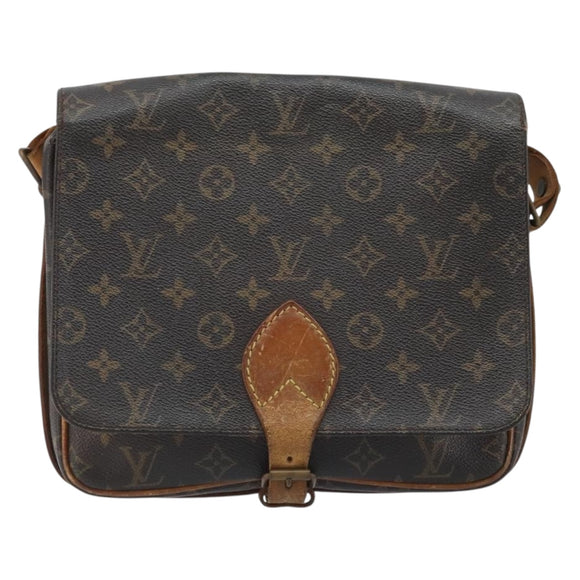 LOUIS VUITTON Monogram Cartouchiere GM Shoulder Bag M51252 LV Auth hk3649