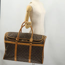 LOUIS VUITTON Monogram Sac Chasseur 55 Boston Bag M41922 LV Auth hk3651-22