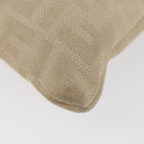 FENDI Zucca Canvas Tote Bag Beige Silver Auth hk3658-14