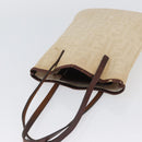 FENDI Zucca Canvas Tote Bag Beige Silver Auth hk3658-6