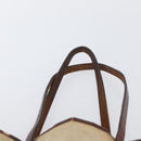 FENDI Zucca Canvas Tote Bag Beige Silver Auth hk3658-8