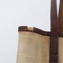 FENDI Zucca Canvas Tote Bag Beige Silver Auth hk3658-9