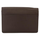 LOUIS VUITTON Taiga Selenga Clutch Bag Grizzly M30788 LV Auth hk3660-3