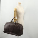 LOUIS VUITTON Taiga Kendall PM Boston Bag Acajou M30126 LV Auth hk3661-22
