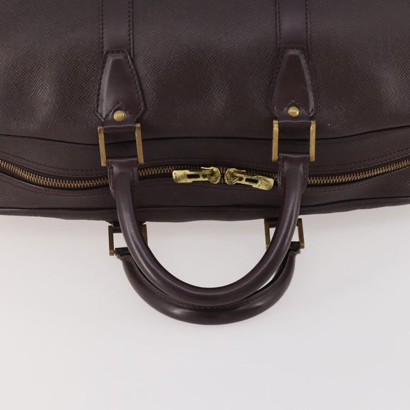 LOUIS VUITTON Taiga Kendall PM Boston Bag Acajou M30126 LV Auth hk3661