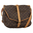 LOUIS VUITTON Monogram Saumur 35 Shoulder Bag M42254 LV Auth hk3665-1