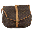 LOUIS VUITTON Monogram Saumur 35 Shoulder Bag M42254 LV Auth hk3665-13