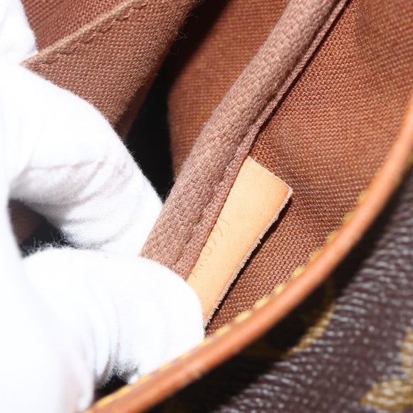 LOUIS VUITTON Monogram Saumur 35 Shoulder Bag M42254 LV Auth hk3665