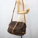 LOUIS VUITTON Monogram Saumur 35 Shoulder Bag M42254 LV Auth hk3665-26
