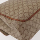 CELINE Macadam Canvas Hand Bag PVC Beige Gold Auth hk3675-16