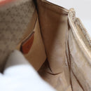 CELINE Macadam Canvas Hand Bag PVC Beige Gold Auth hk3675-20