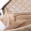 CELINE Macadam Canvas Hand Bag PVC Beige Gold Auth hk3675-22