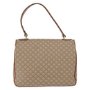 CELINE Macadam Canvas Hand Bag PVC Beige Gold Auth hk3675-2
