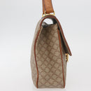 CELINE Macadam Canvas Hand Bag PVC Beige Gold Auth hk3675-4