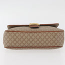 CELINE Macadam Canvas Hand Bag PVC Beige Gold Auth hk3675-5