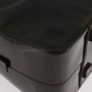 GUCCI Bamboo Hand Bag Nylon 2way Green Silver Auth hk3678-9