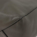 CELINE Cabas Phantom Tote Bag Leather Gray Silver Auth hk3679-14