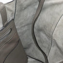 CELINE Cabas Phantom Tote Bag Leather Gray Silver Auth hk3679-18