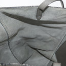 CELINE Cabas Phantom Tote Bag Leather Gray Silver Auth hk3679-19